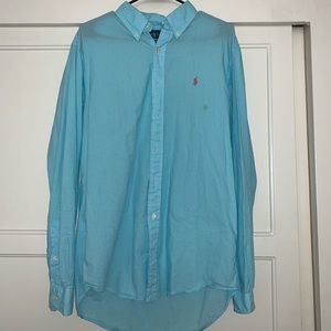 Plaid long sleeve button up